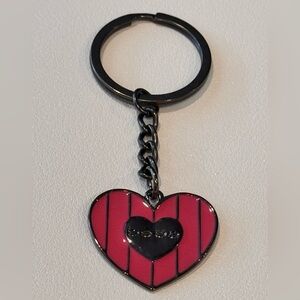 BEBE BAG CHARM Key Chain Heart Logo Keychain